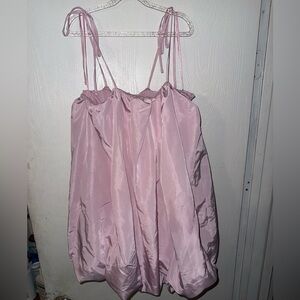 Old Navy The Occassion Taffeta Bubble Pink Mini Dress